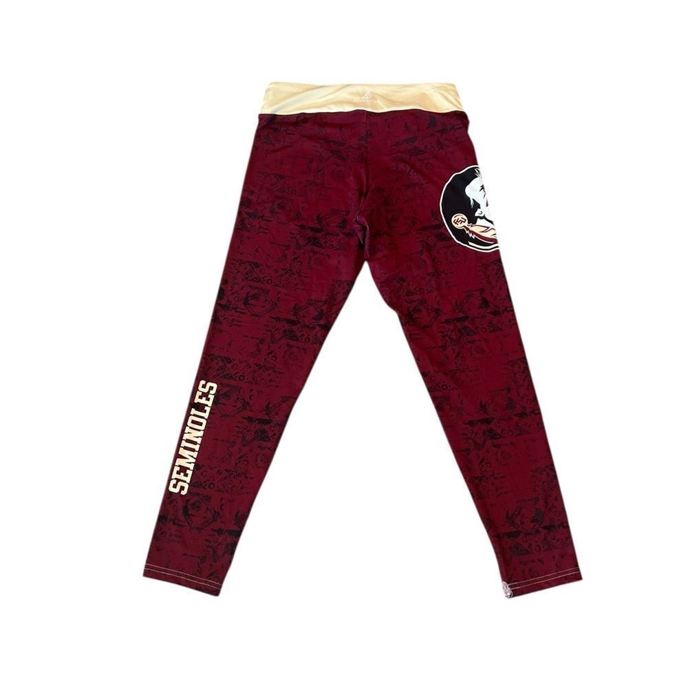 Made Loyal Florida State University FSU Seminoles Leggings  XL Maroon Gold